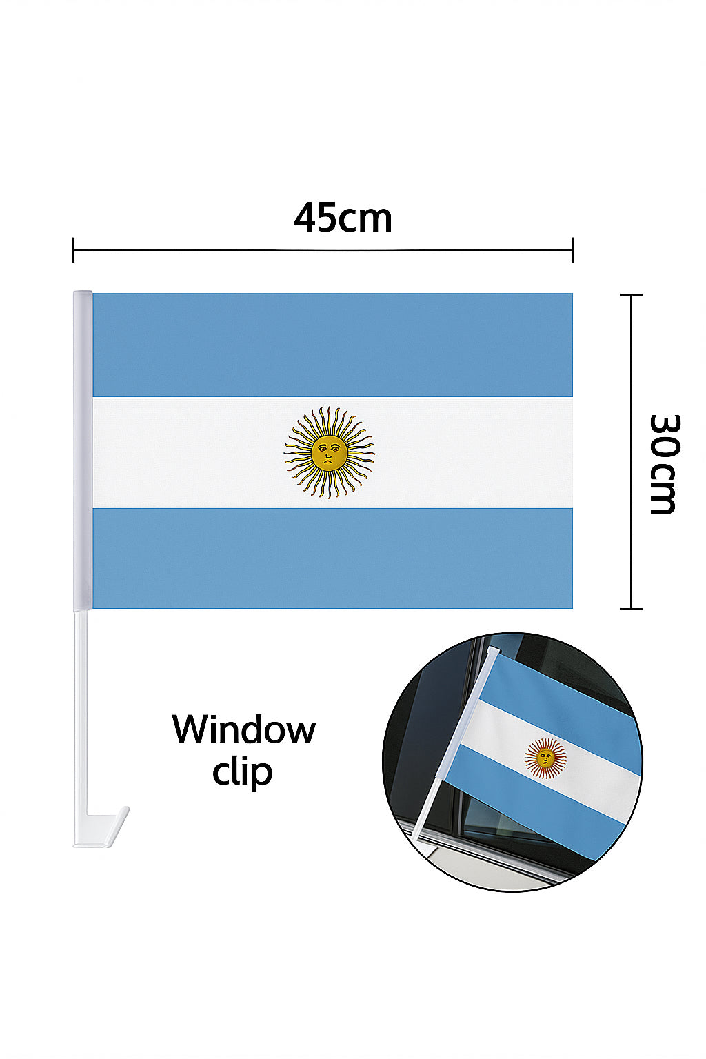 Car Window Flags