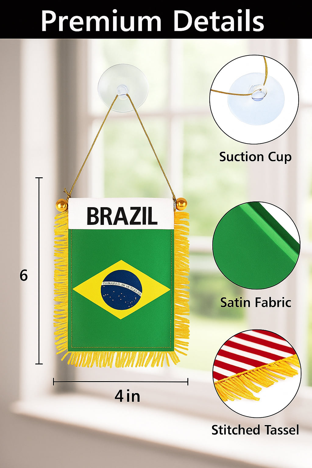 Car Mini - Flags - Interior